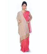 Chequered Design Kashmiri Reversible Silk Stole