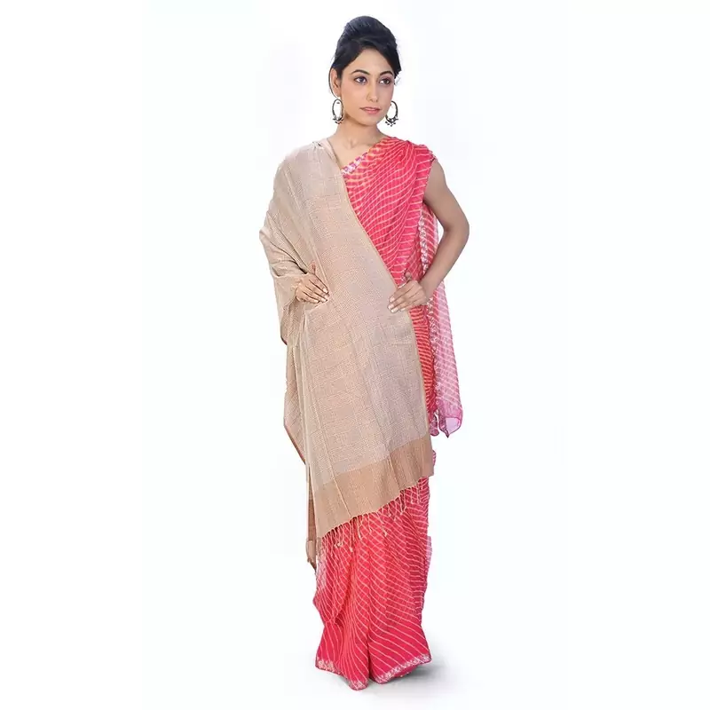 Chequered Design Kashmiri Reversible Silk Stole