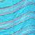 Cute Floral Design Turquoise Reversible Silk Stole