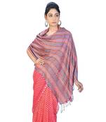 Colorful Designer Kashmiri Reversible Silk Stole