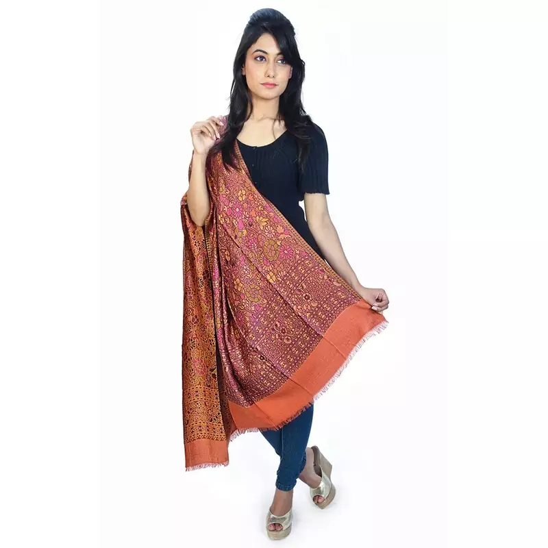 Trendy Design Kashmiri Reversible Warm Silk Stole
