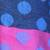 Fancy Polka Dots Design Blue Reversible Silk Stole