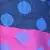 Fancy Polka Dots Design Blue Reversible Silk Stole