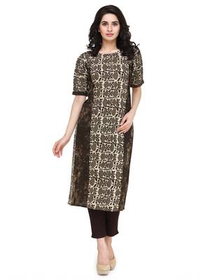 Indibelle Cloud cotton floral print a line kurti with trouser. 1