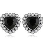 Black cubic zirconia earrings