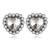 Grey cubic zirconia earrings