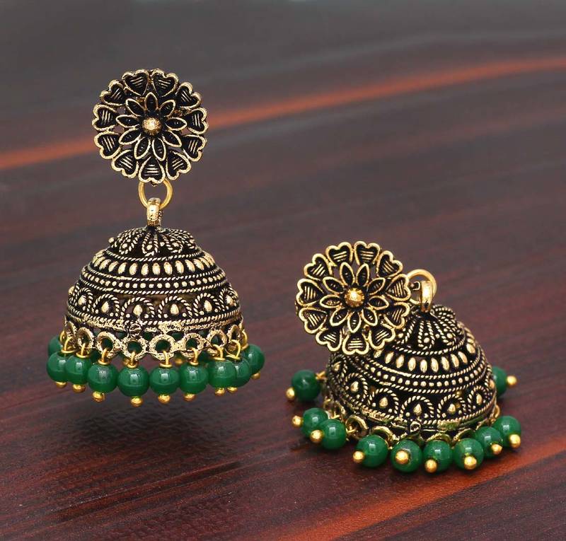 Rajasthani traditional wedding collection floral design gold oxidised