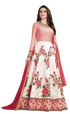 Pink Embroidered Silk Salwar 1