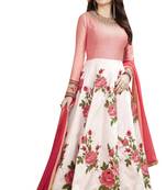 Pink Embroidered Silk Salwar