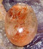 9.55cts. A 100% natural  15mm sunstone oval ?Cabochon Untreated gemstone