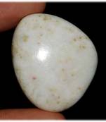 39.00cts a 100% natural fantastic scolesite 31x26 loose cab gemstone