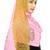 Babypink Colour Khati Work Lace Work &  Diamond Stone Work Indian Hoisery Cotton Hijab (Headscraf)
