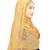 Beige Colour Khati Work Lace Work &  Diamond Stone Work Indian Hoisery Cotton Hijab (Headscraf)