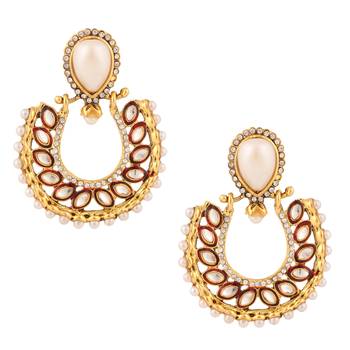 White cubic zirconia earrings 1