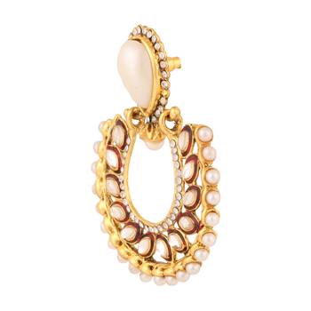 White cubic zirconia earrings 2