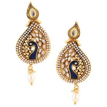 White cubic zirconia earrings 1