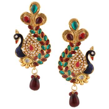 Multicolor cubic zirconia earrings 1