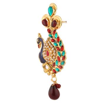 Multicolor cubic zirconia earrings 2