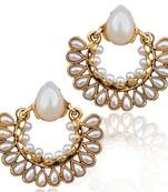 White cubic zirconia earrings