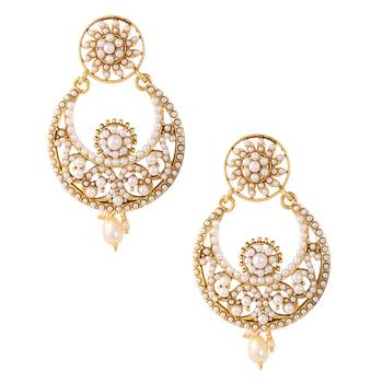 White cubic zirconia earrings 1