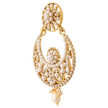 White cubic zirconia earrings 2