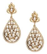 White cubic zirconia earrings