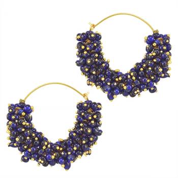 Blue cubic zirconia earrings 1