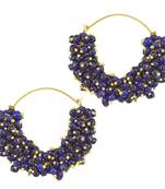 Blue cubic zirconia earrings