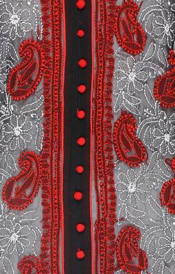 Black embroidered georgette stithced kurti 4