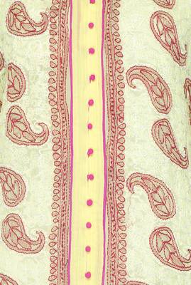 Lemon embroidered georgette stithced kurti 4