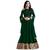 Green embroidered georgette salwar with dupatta