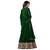 Green embroidered georgette salwar with dupatta