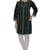 Black embroidered cotton stithced kurti