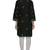 Black embroidered cotton stithced kurti