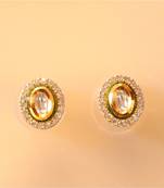 Beautiful Oval Shaped Kundan A..D. Studs