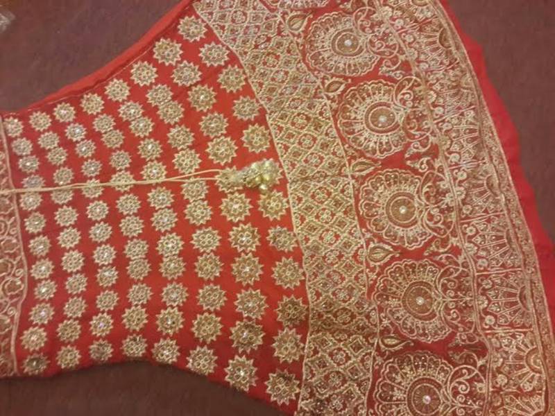 Alia Bhatt Bridal Bollywood Replica Designer Red & Gold Lehenga