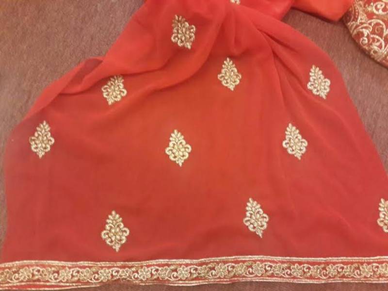 Alia Bhatt Bridal Bollywood Replica Designer Red & Gold Lehenga