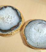 Agate Coaster Set Of 2Pcs Coaster Agate Coasters Beautiful Onyx Coaster Agate Place Cards Boho Decor