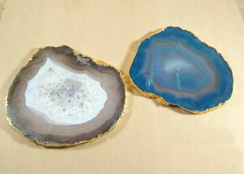 Agate Coaster Set Of 2Pcs Coaster Agate Coasters Beautiful Onyx Coaster Agate Place Cards Boho Decor 4
