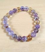 Ametrine Bead Bracelet Size 8MM Unisex Bracelet Chakra Balancing