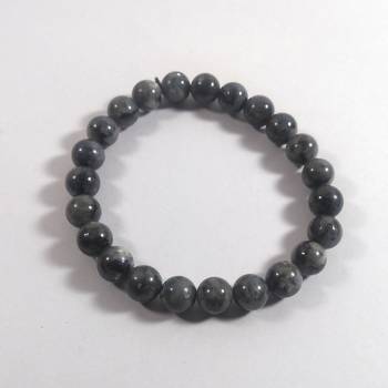 Black Labradorite Bead Bracelet Size 8MM Unisex Bracelet Chakra Balancing 2