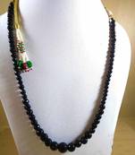 Black Onyx Mala Necklace Boho Beaded Necklace Faceted Onyx Necklace Fancy Necklace