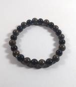Black Tourmaline + Bronzite Bead Bracelet Size 8MM Unisex Bracelet Chakra Balancing