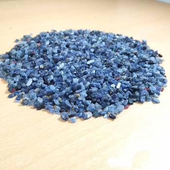 Blue Sapphire Granules Natural  Chips Wt. - 100Gms Chakra  Meditation 1