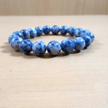 Blue Sodalite Bead Bracelet Size 8MM  Jewelry Chakra  Meditation  Yoga 2