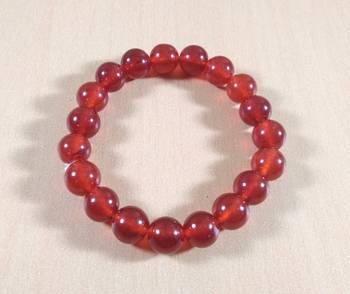 Carnelian Bead Bracelet Bead Size-10mm Gem Bracelet Bracelet Reiki Bracelet 1
