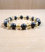 Citrine + Golden Pyrite Bead Bracelet Size 8MM Unisex Bracelet Chakra Balancing