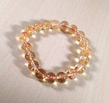 Citrine Bead Bracelet Bead Size-10mm Gem Bracelet Bracelet Reiki Bracelet 3