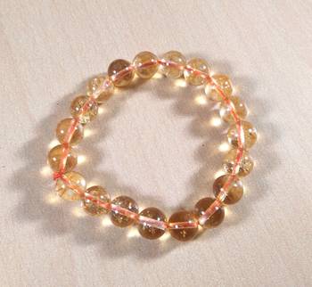 Citrine Bead Bracelet Bead Size-10mm Gem Bracelet Bracelet Reiki Bracelet 4
