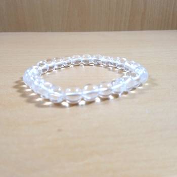 Clear Quartz Beads Bracelet Size 8MM Aura Balancing Reiki  Energy 3